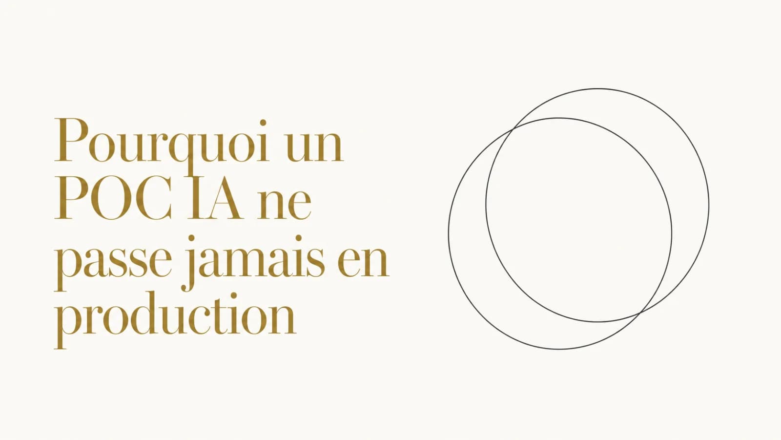 Illustration de l’article « Anatomie d'un POC qui ne passe jamais en production »