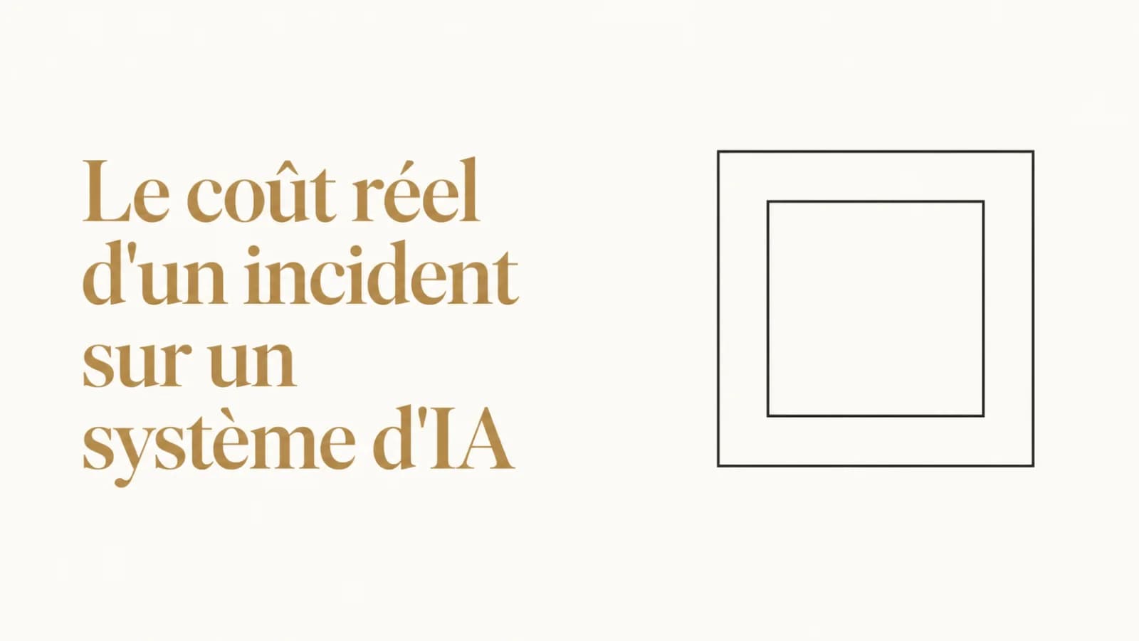Illustration de l’article « Ce que coûte un incident sur un système d'IA »