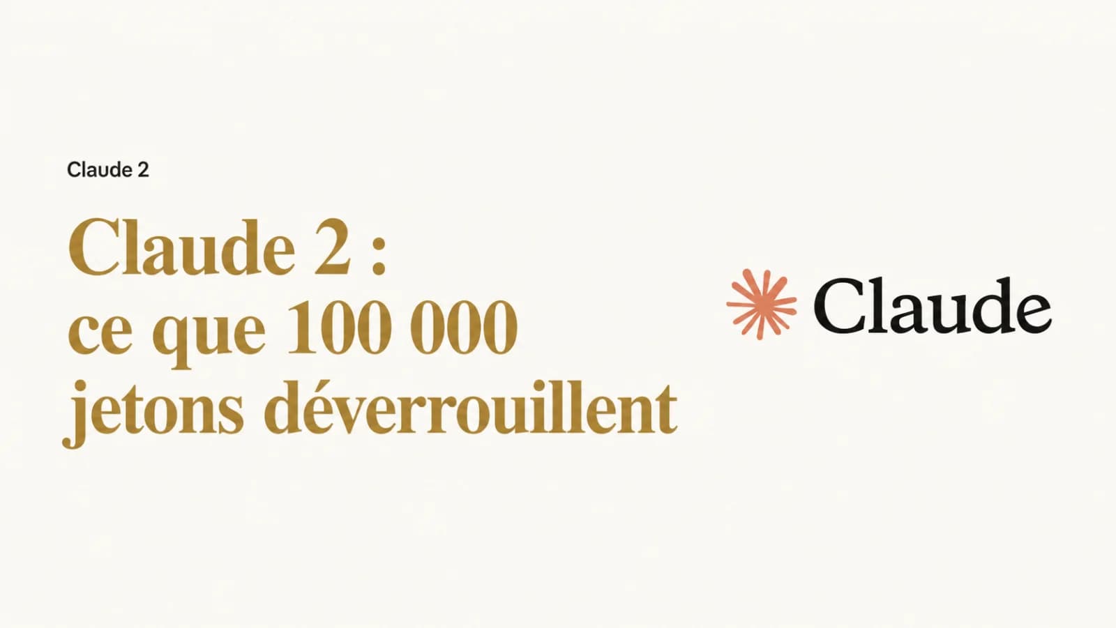 Illustration de l’article « Claude 2 : cent mille jetons, ce que ça déverrouille vraiment »