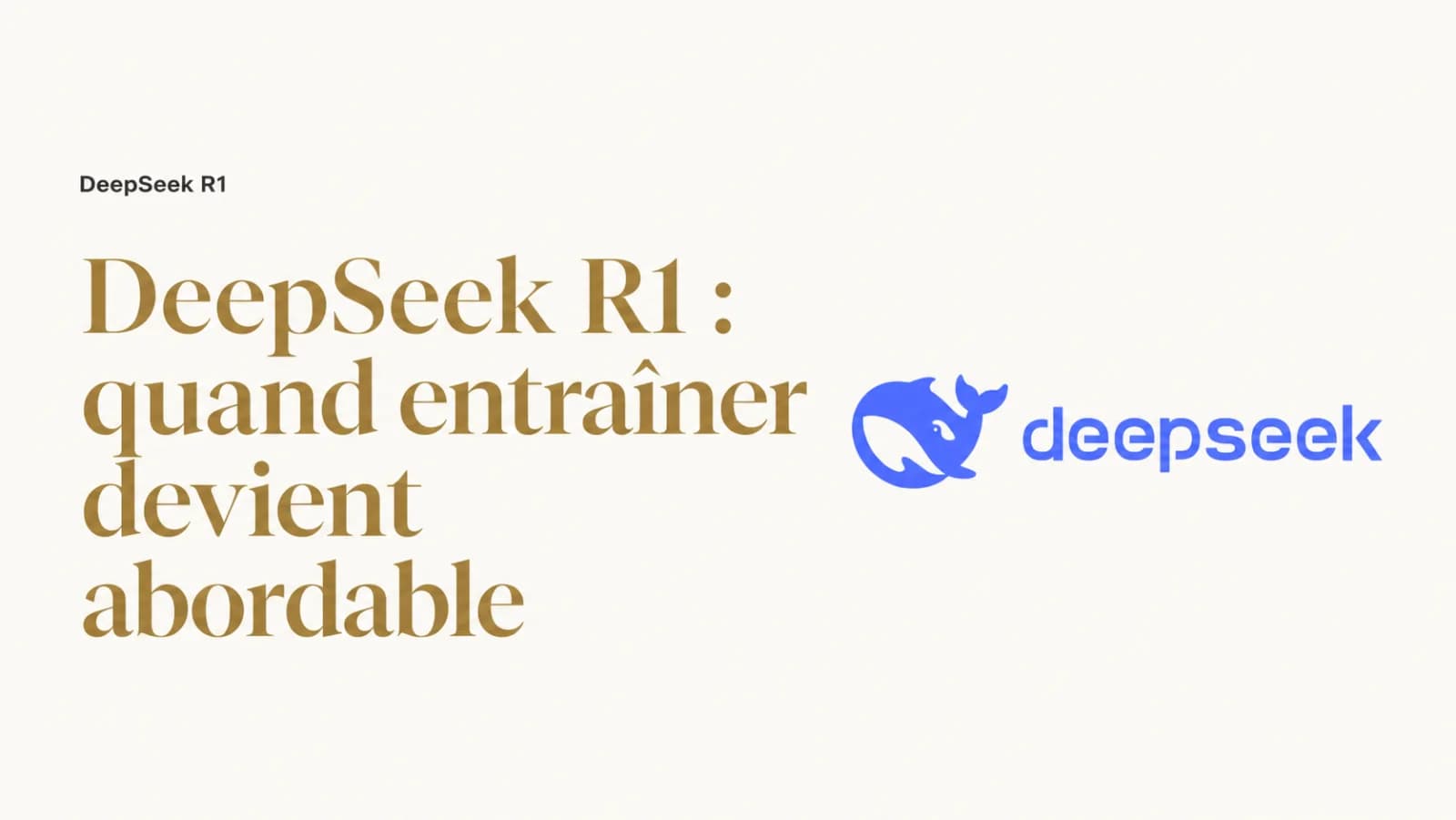 Illustration de l’article « DeepSeek R1 : ce qui change quand entraîner devient abordable »