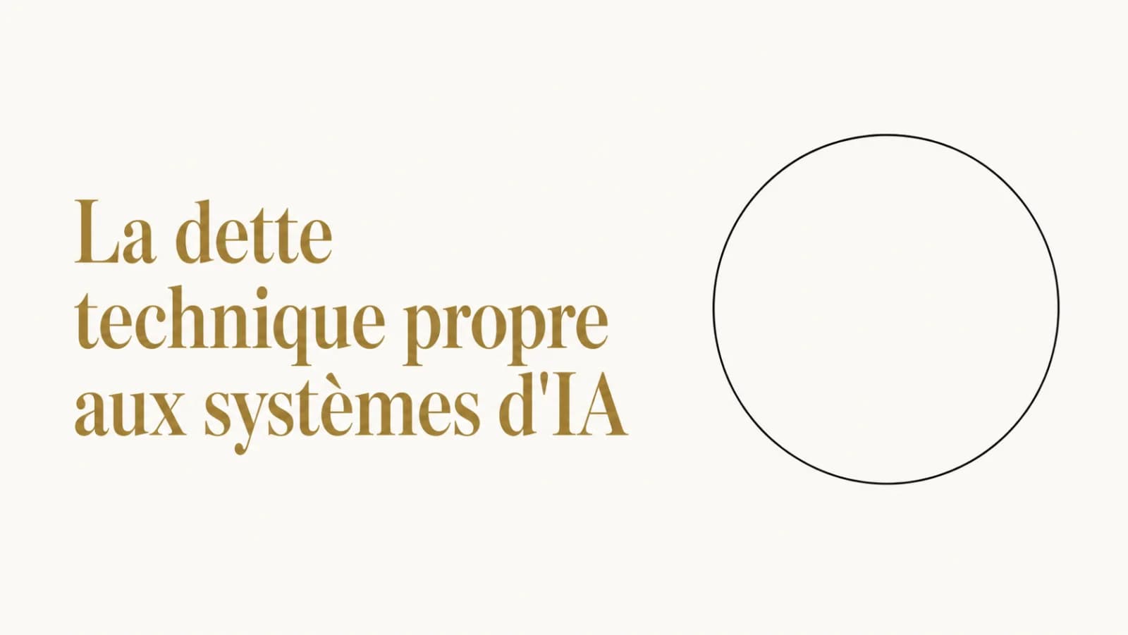 Illustration de l’article « La dette technique d'un système d'IA »