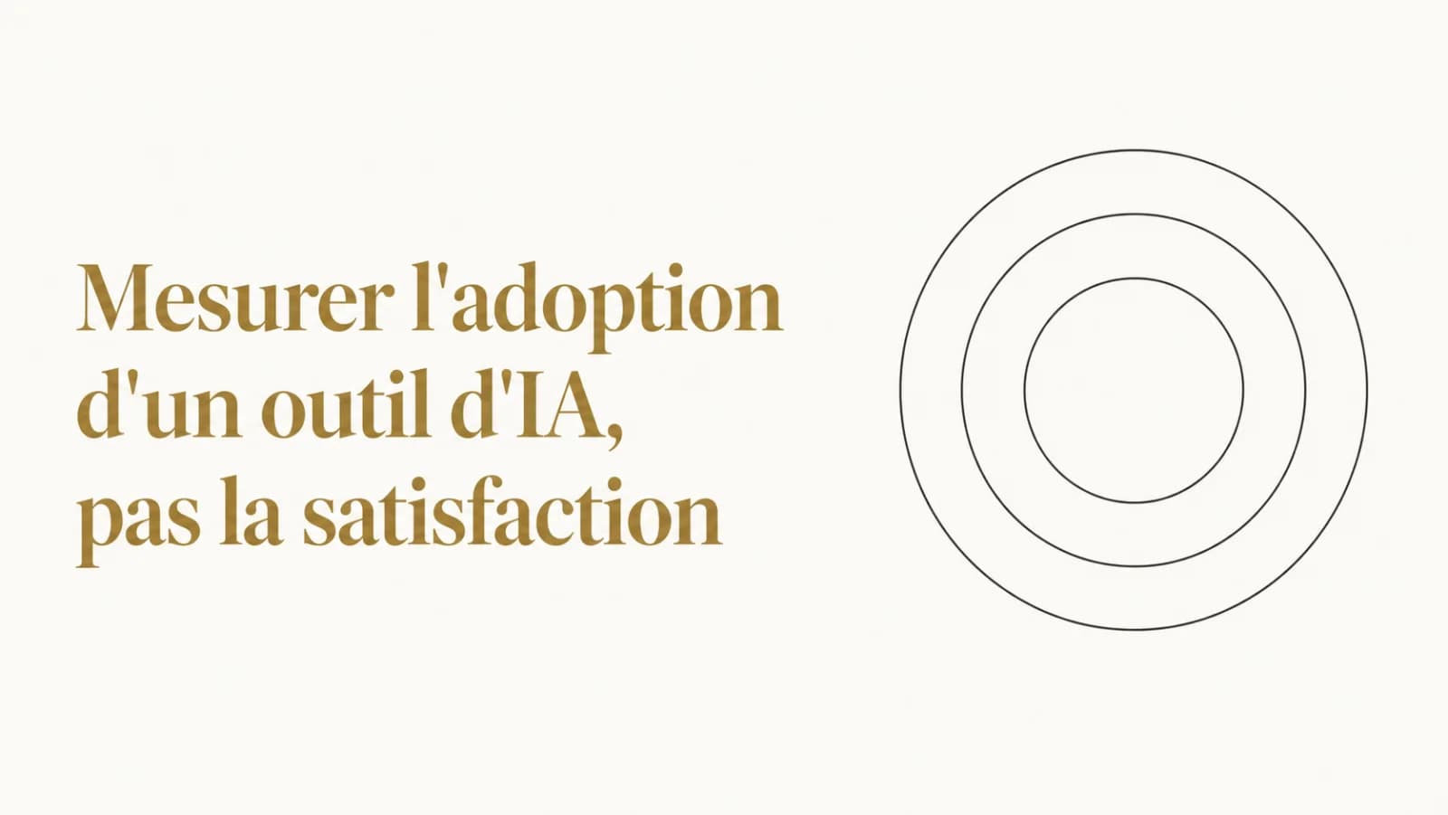 Illustration de l’article « Mesurer l'adoption, pas la satisfaction »
