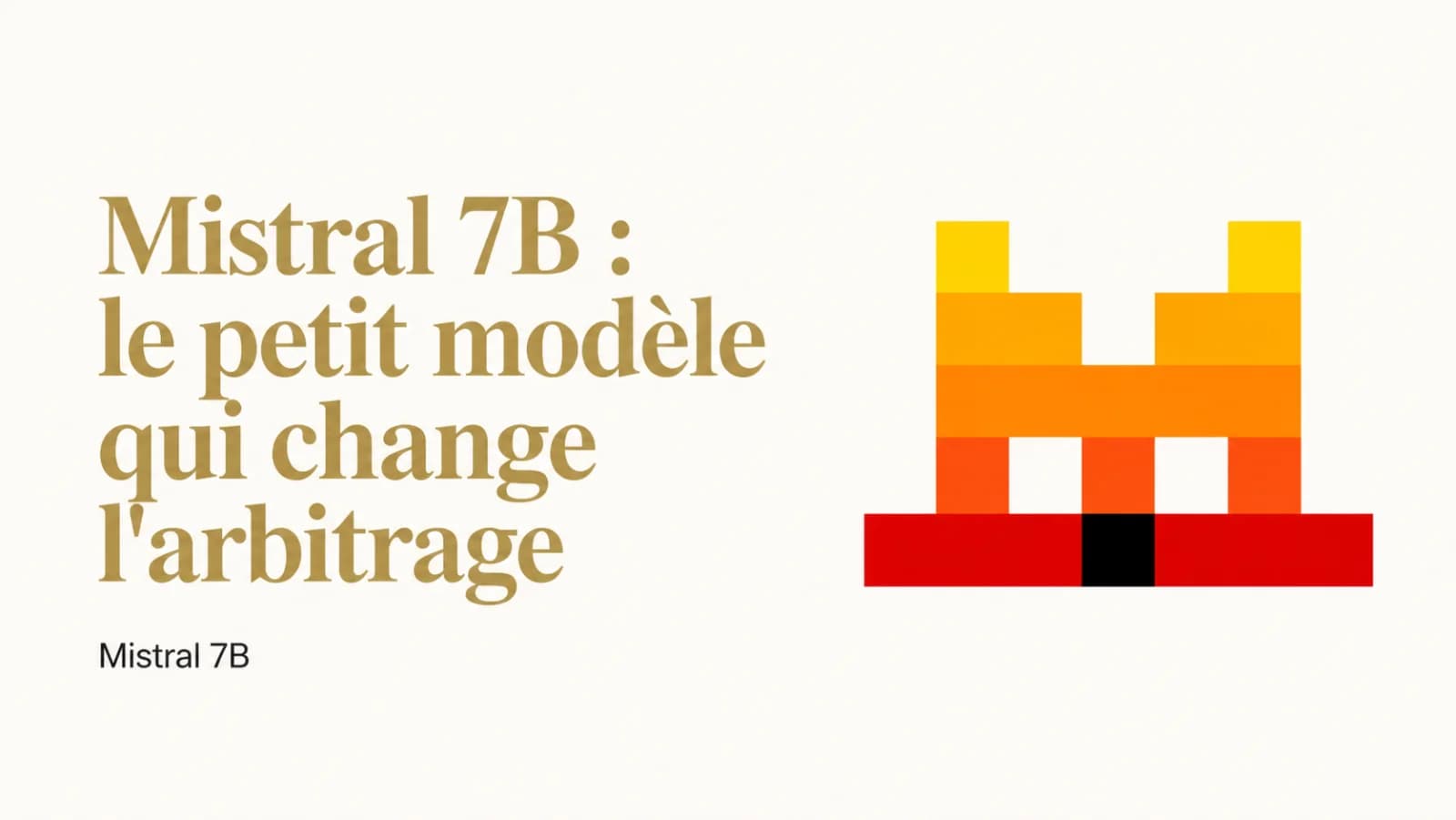 Illustration de l’article « Mistral 7B : quand un petit modèle change l'arbitrage »