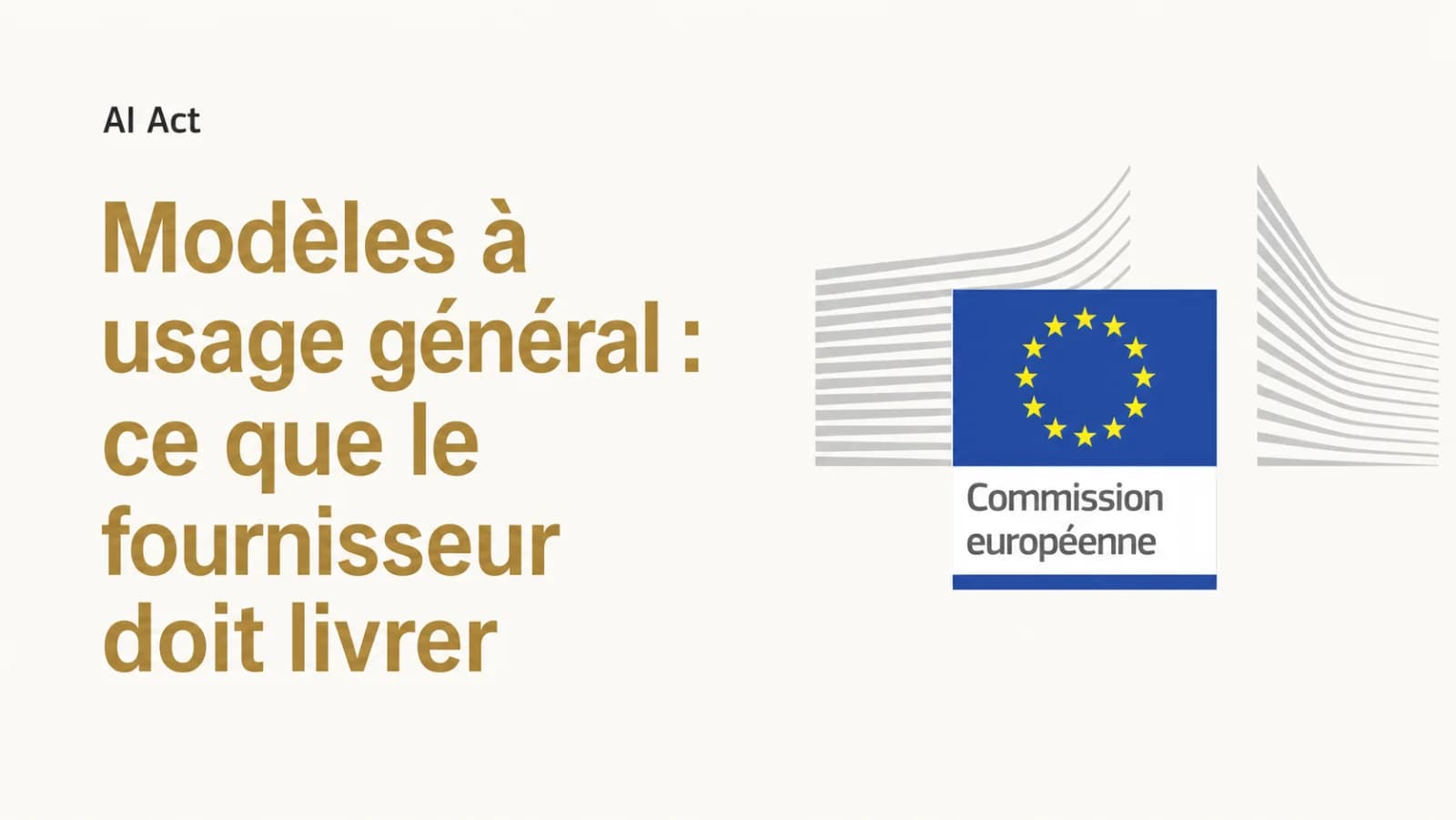 Illustration de l’article « Modèles à usage général : ce qui doit descendre la chaîne »