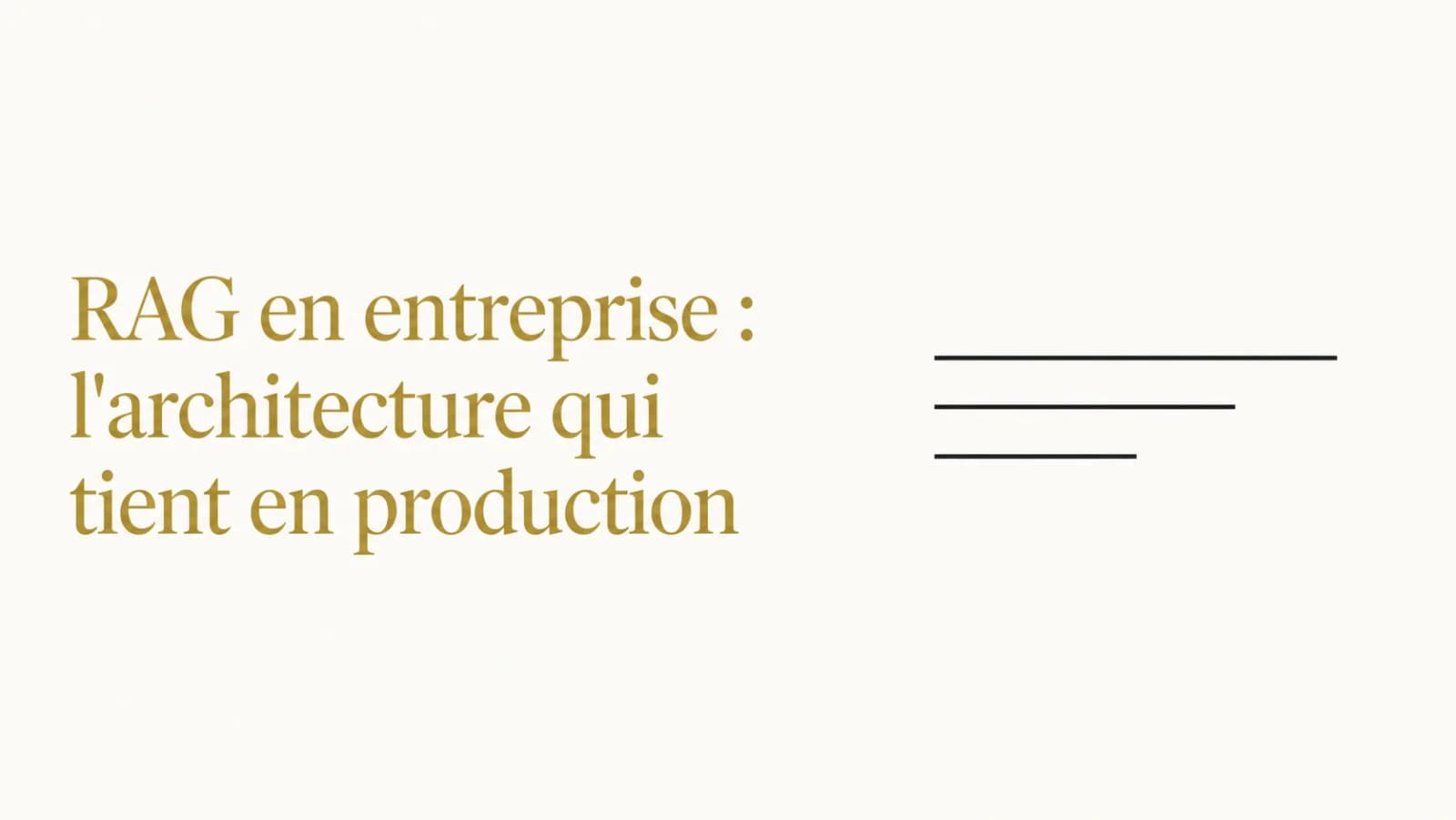 Illustration de l’article « RAG : la seule architecture qui tienne en entreprise »