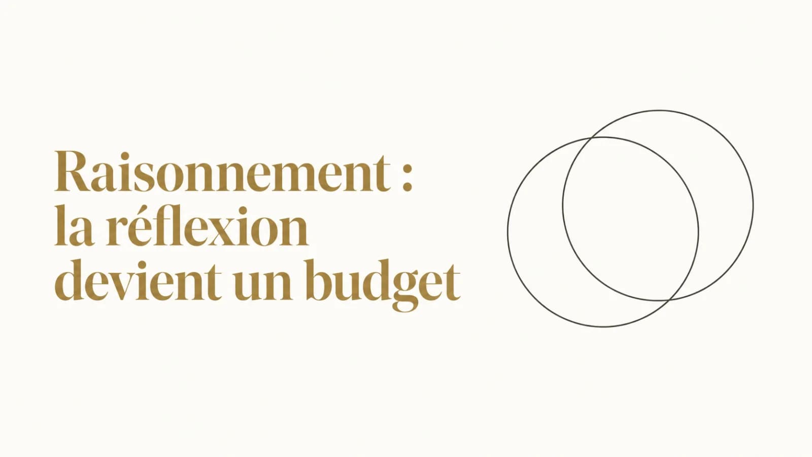 Illustration de l’article « Modèles de raisonnement : la réflexion devient un budget »
