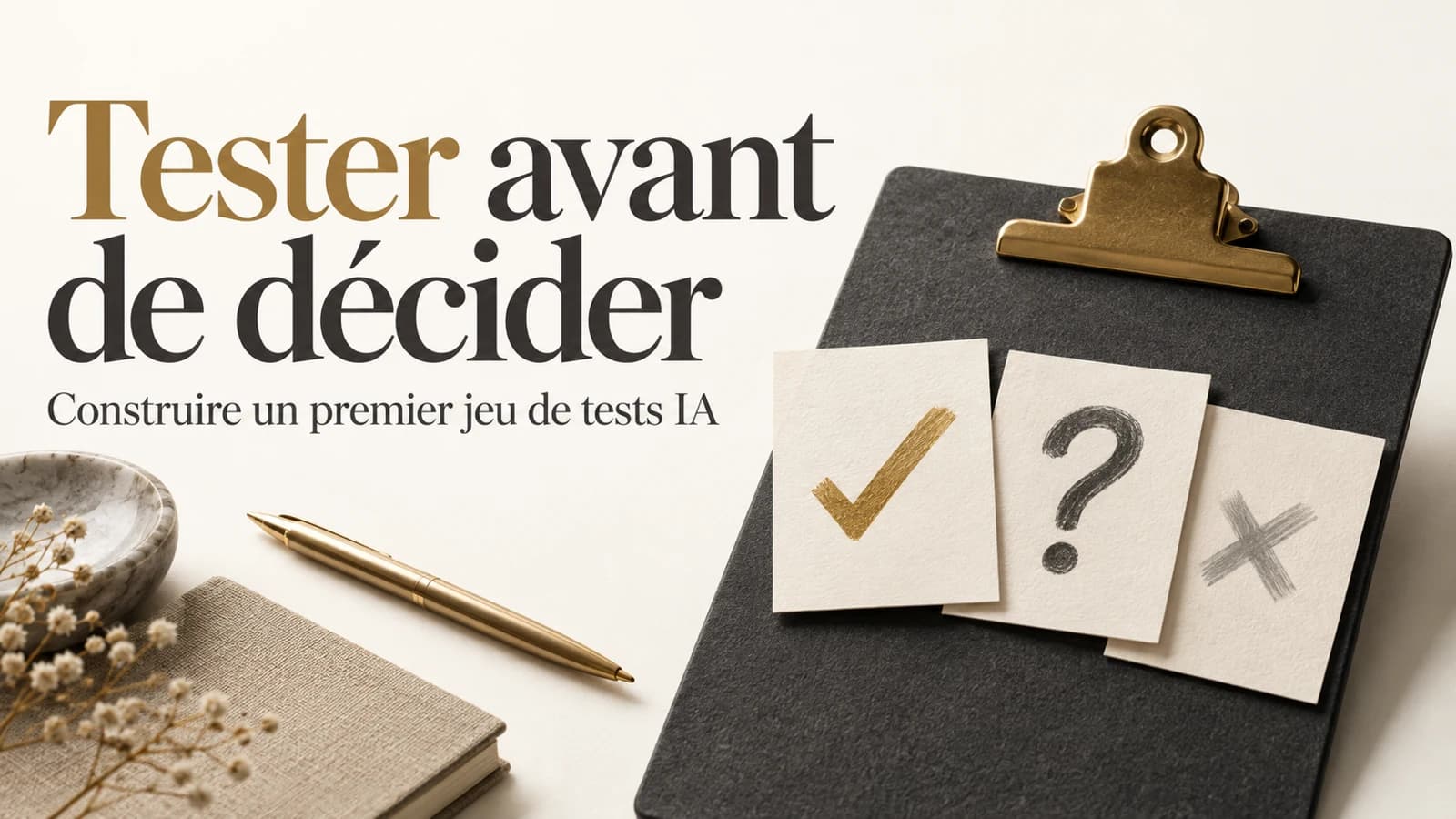 Illustration de l’article « Construire un premier jeu de tests IA en une journée »