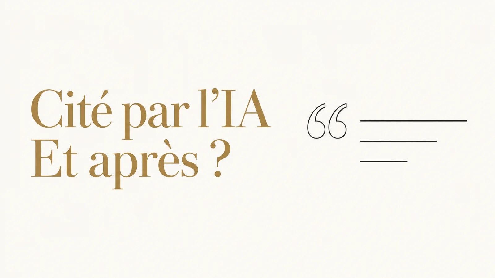 Illustration de l’article « Visibilité dans les réponses IA : mesurer ce qui compte »