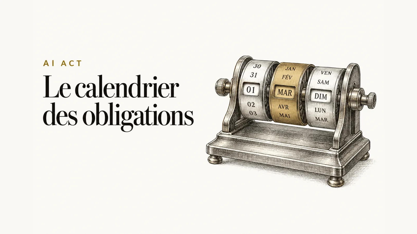 Illustration de l’article « AI Act : le calendrier des obligations, échéance par échéance »