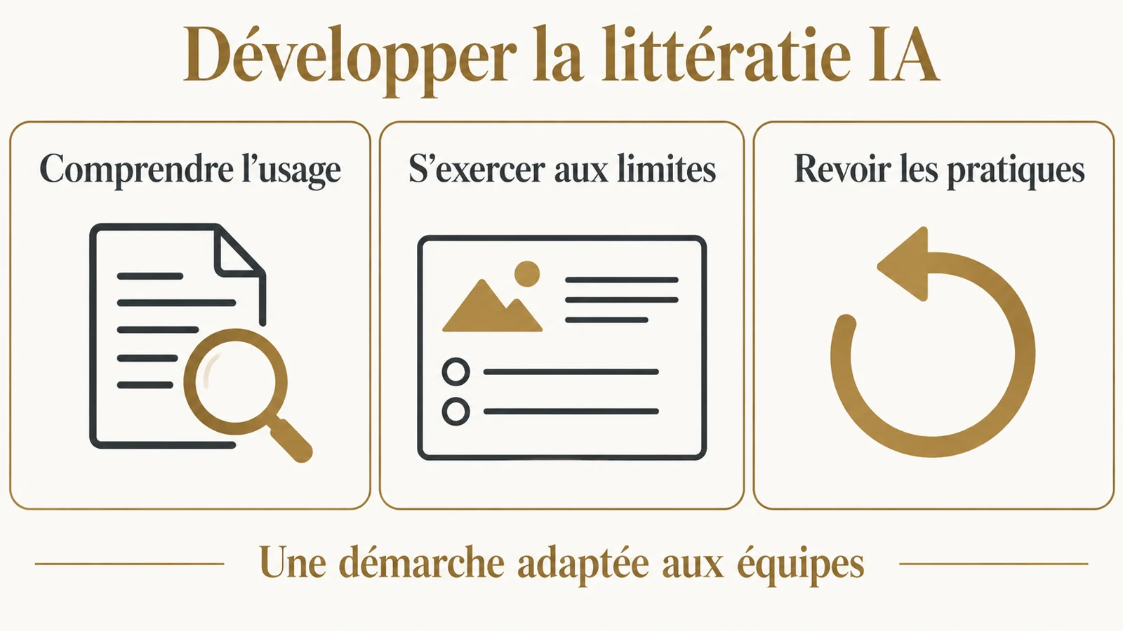 Une démarche de littératie : comprendre l’usage, s’exercer aux limites et revoir les pratiques