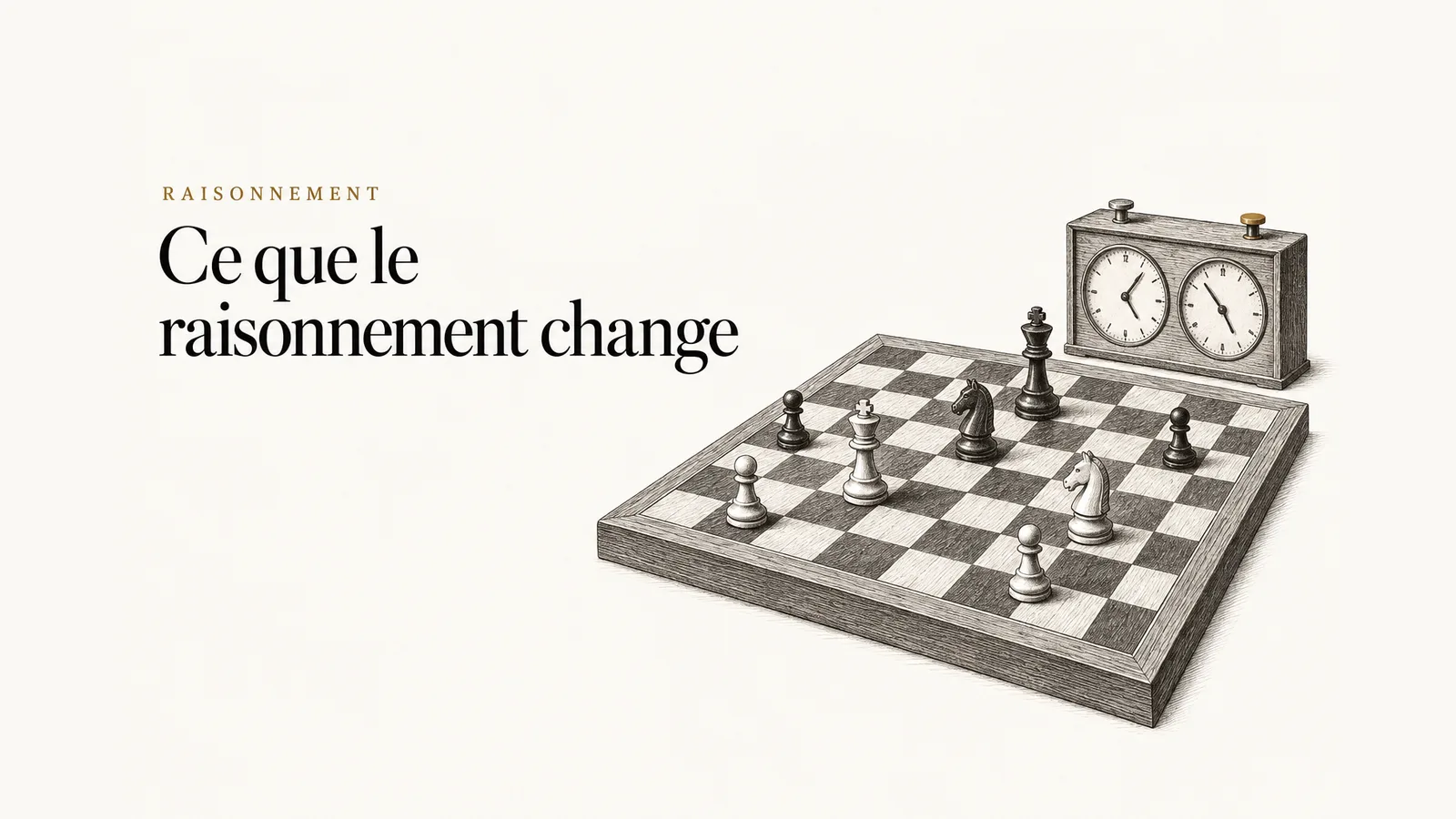 Illustration de l’article « Modèles de raisonnement : ce que ça change dans une architecture »