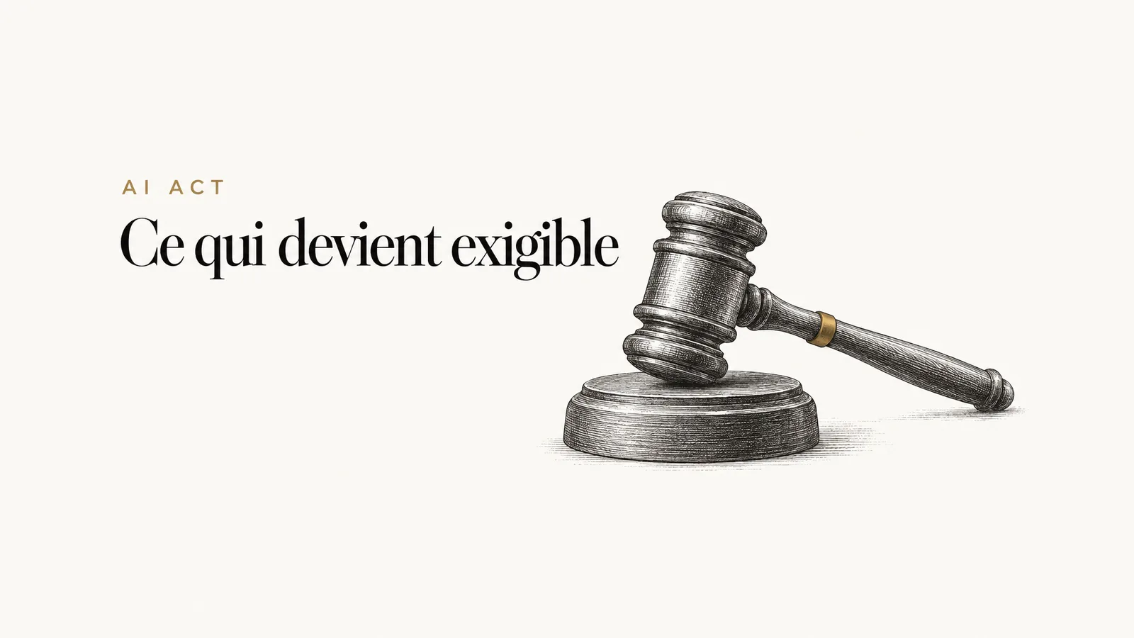 Illustration de l’article « Sanctions de l’AI Act : ce qui devient exigible »