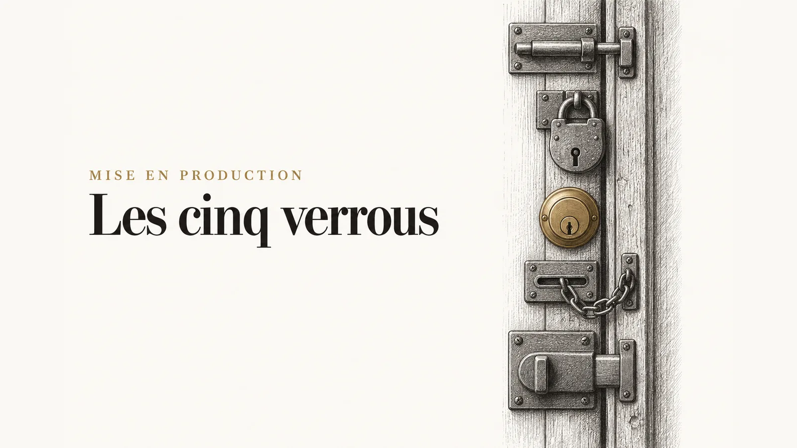 Illustration de l’article « Sortir du prototype : les cinq verrous »